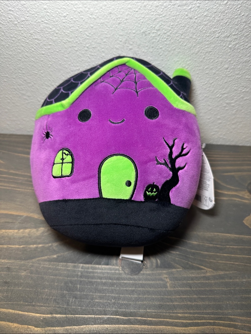 Purple & Lime Kids Halloween Plush Backpack Buddy